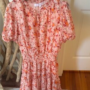 Elegant Floral Pink Dress for Women